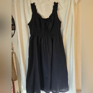 Old Navy Black Midi Sundress